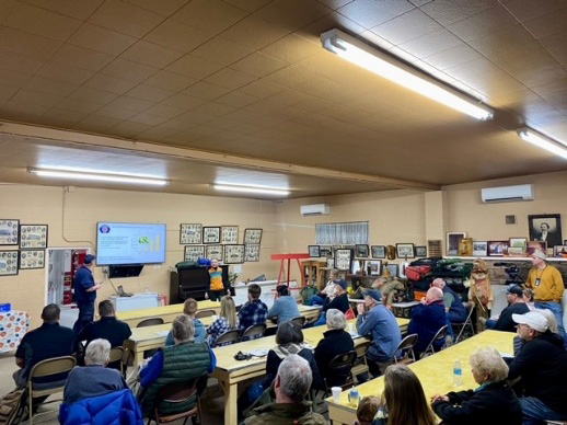 Michelle speaking to a group